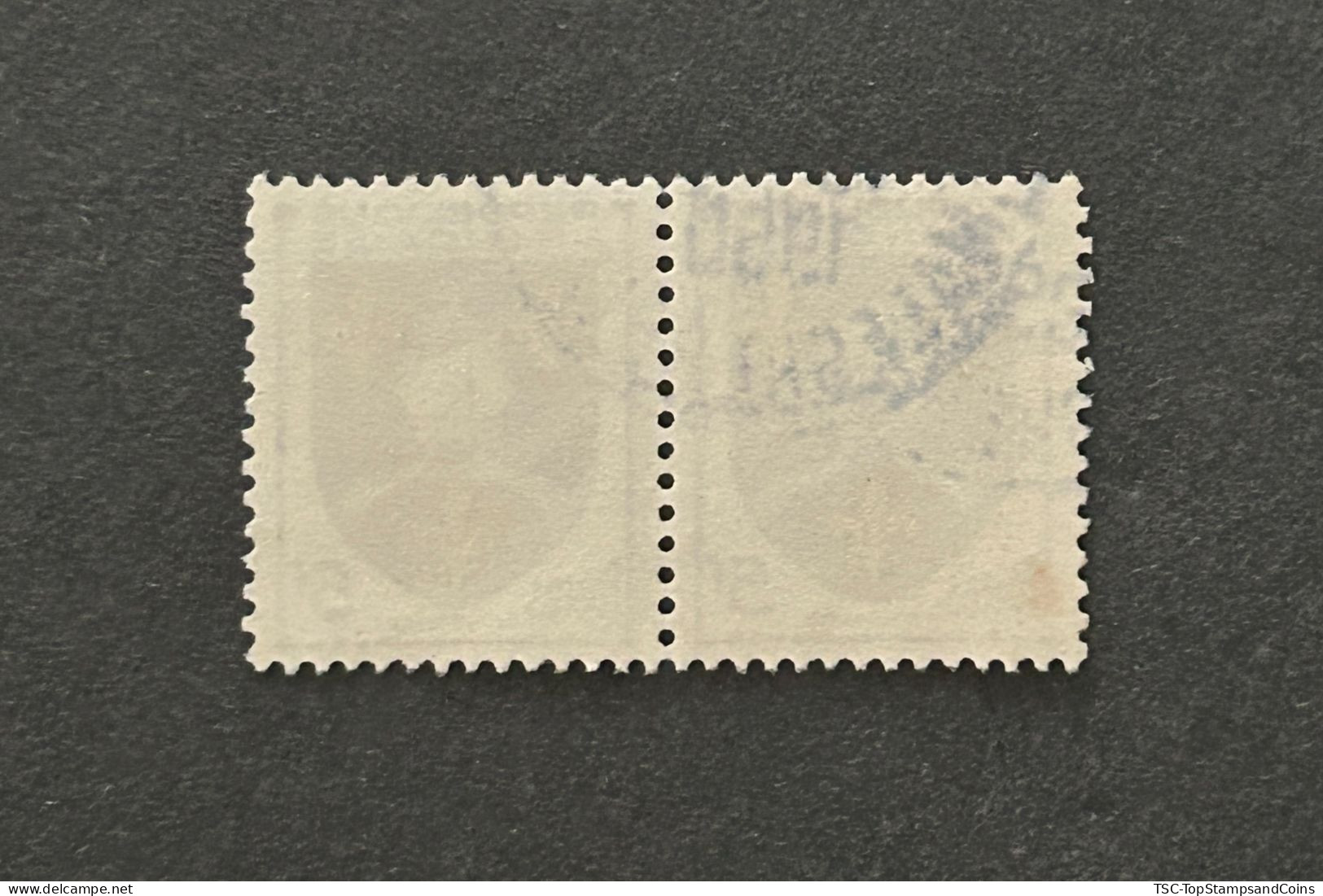 FRA1005Ux2h7 - Armoiries De Provinces (VII) - Saintonge - Pair Of 5 F Used Stamps - 1954 - France YT 1005 - 1941-66 Escudos Y Blasones