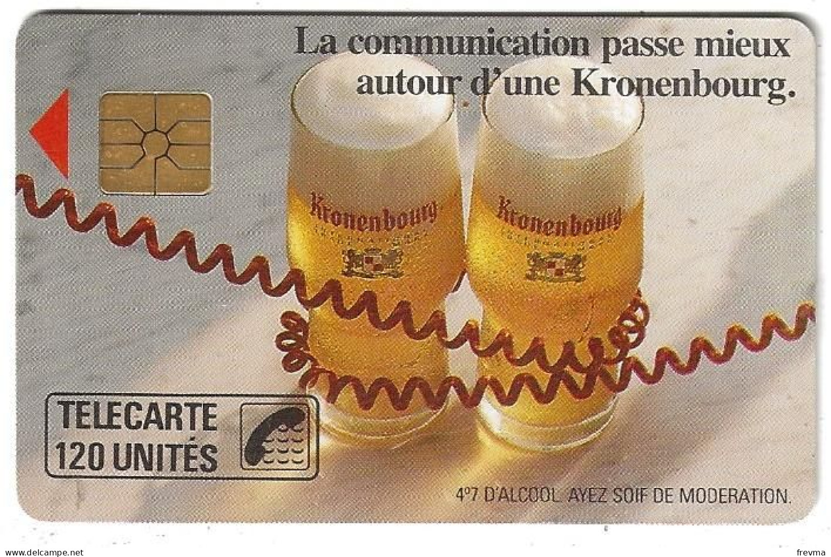 Telecarte F 91 Kronenbourg 120 Unités Luxe GEM - 1989