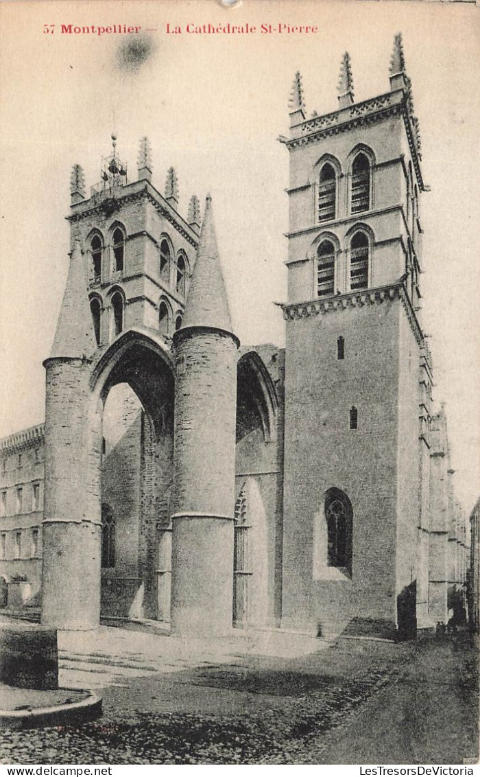 FRANCE - Montpellier - PLa Cathedrale De Saint Pierre  - Façade - Carte Postale Ancienne - Montpellier