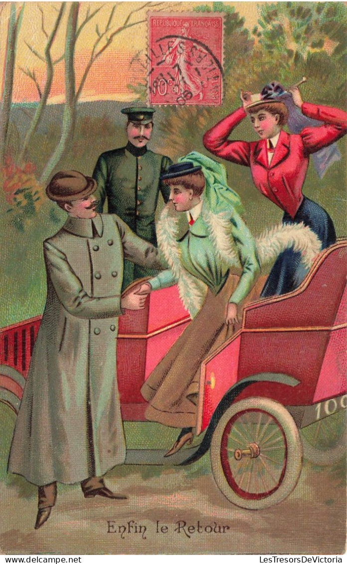 ILLUSTRATEUR - Enfin De Retour - L'arrivée Des Dames - Carte Postale Ancienne - Ohne Zuordnung