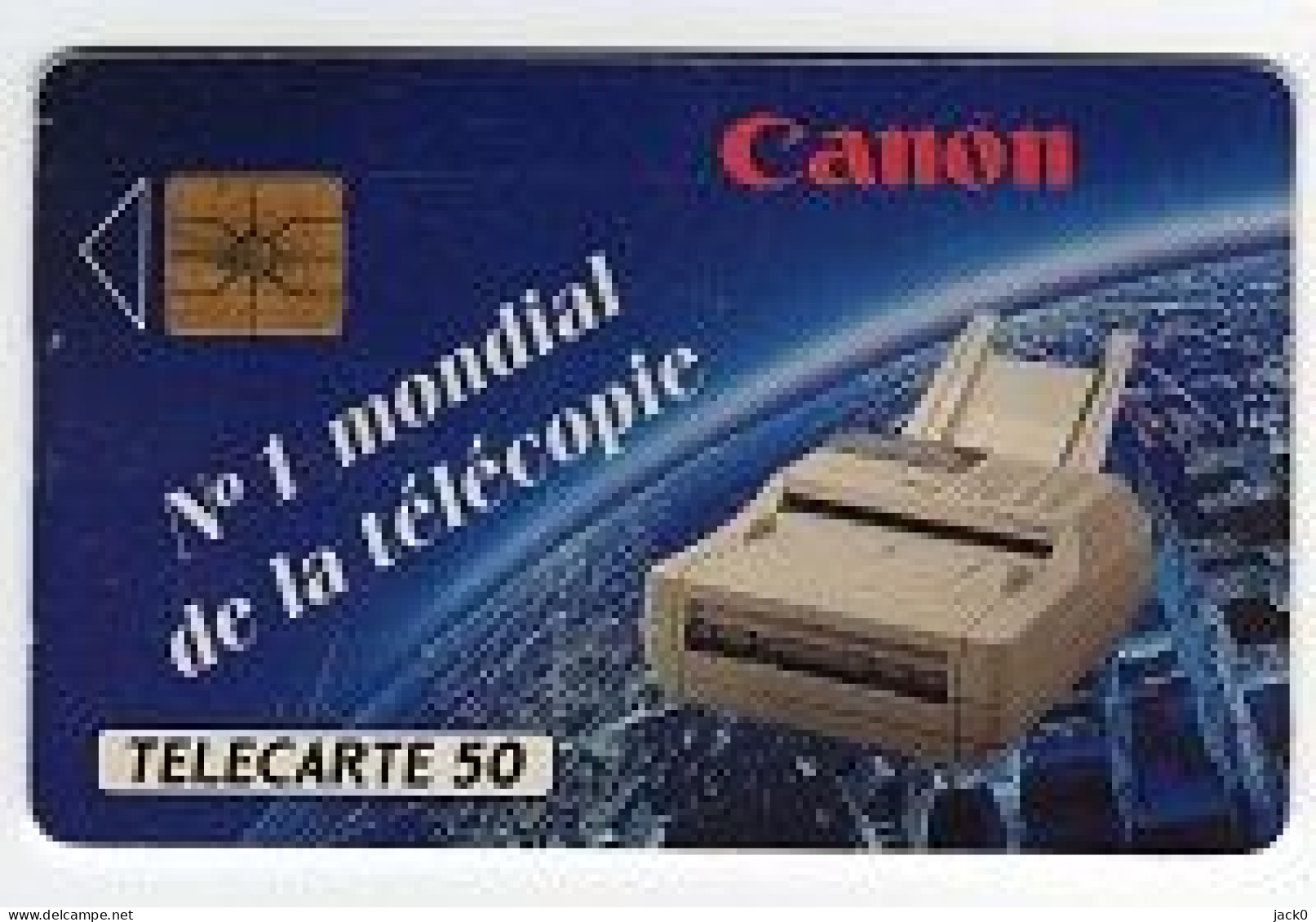 * Télécarte  D 589, CANON  N° 1  De La Téléphonie  Vide, 50 U, Cote  9 €, 20 000  Ex, 02/91 - 50 Eenheden