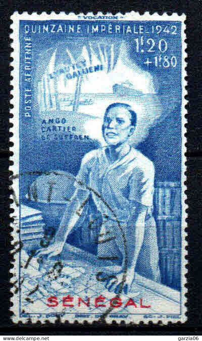 Sénégal - 1942 - Quinzaine Impériale   - PA 21 - Oblit - Used - Poste Aérienne