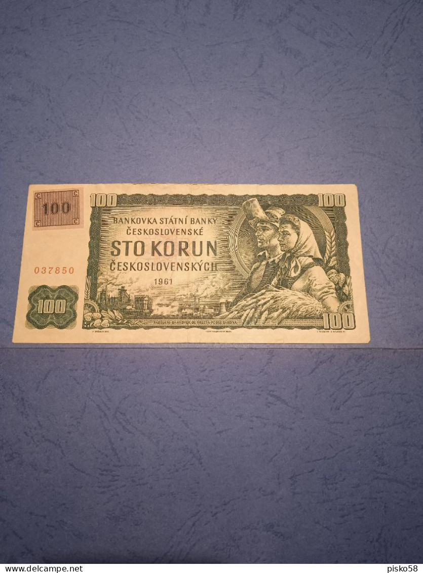 REPUBBLICA CECA-P1 100K 1961 - - Czech Republic