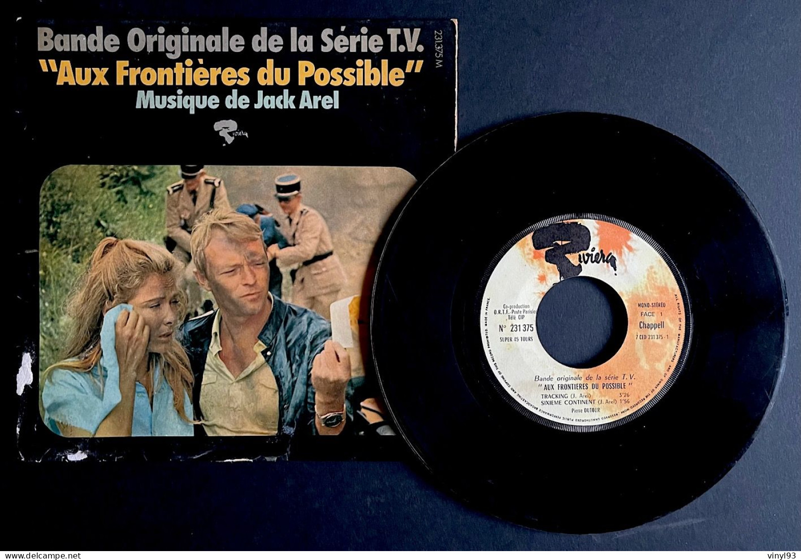 1971 - EP 45T B.O Série TV "Aux Frontières Du Possible" - Musique J.Arel - ORTF - Riviera 231.375 M - Filmmusik