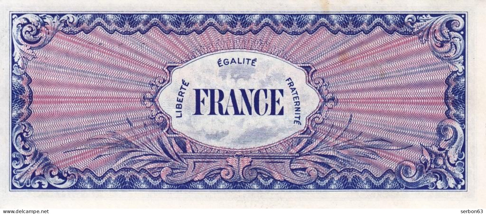 BILLET DU TRÉSOR 1000 FRANCS VERSO FRANCE TYPE 1945 RÉPUBLIQUE FRANÇAISE N° 36219895 SÉRIE 3 NEUF - 1945 Verso France