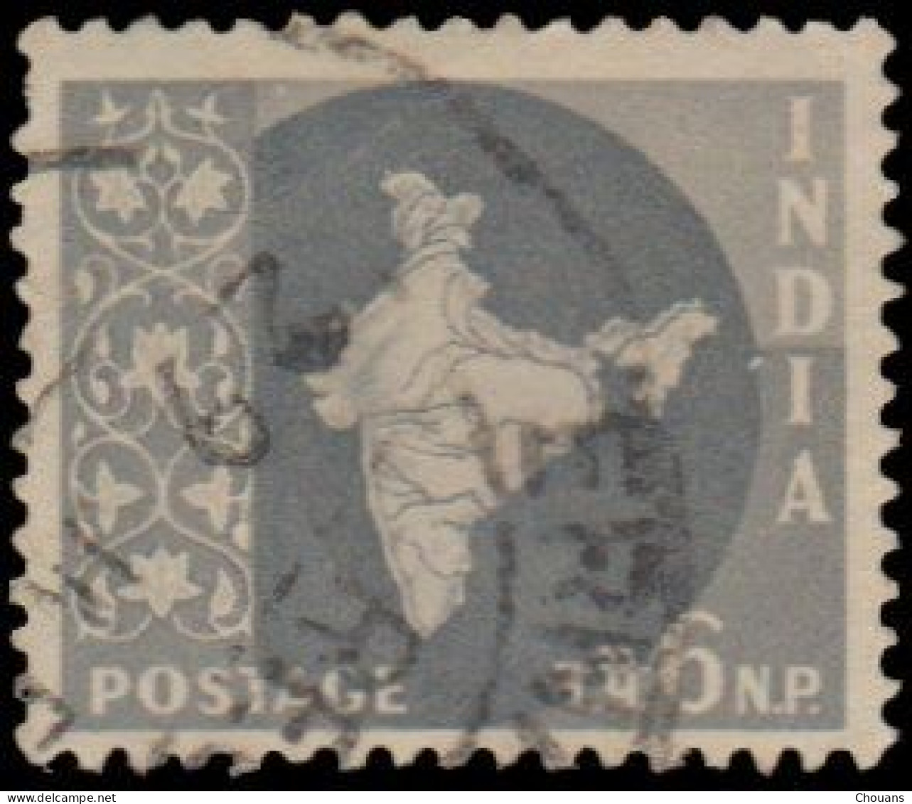 Inde 1957. ~ YT 74/82 - Carte De L'Inde (10 V.) - Gebraucht