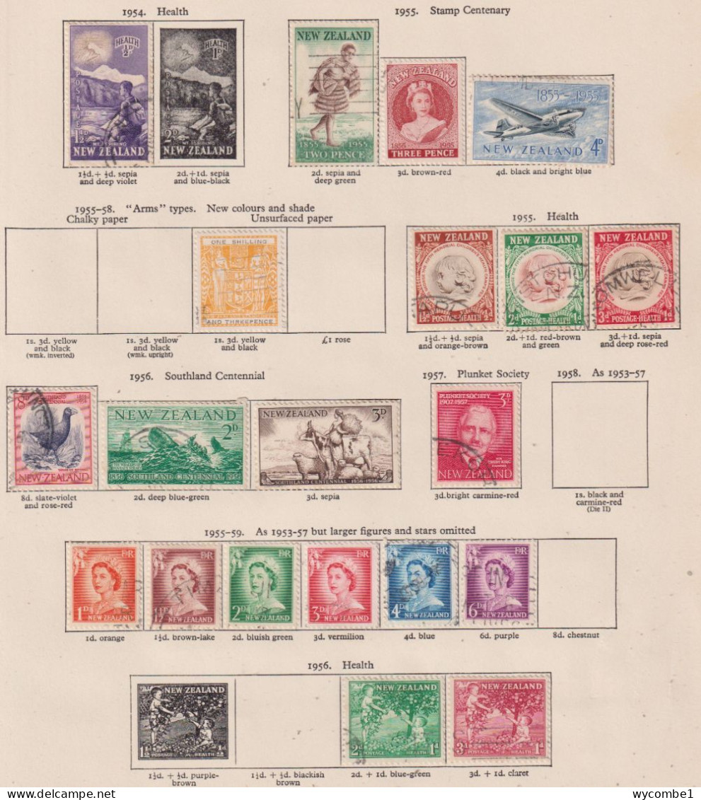 NEW ZEALAND- 1952-68 Various Issues As Scans - Used Stamps