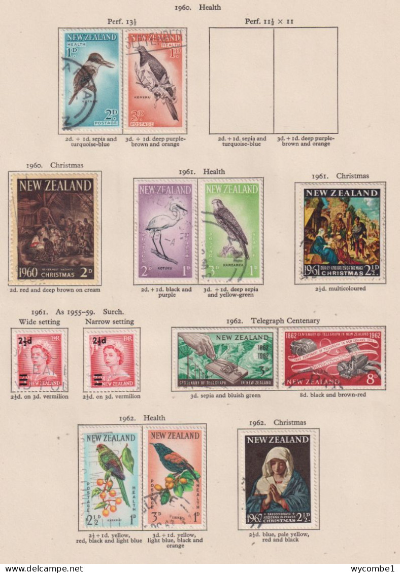 NEW ZEALAND- 1952-68 Various Issues As Scans - Used Stamps