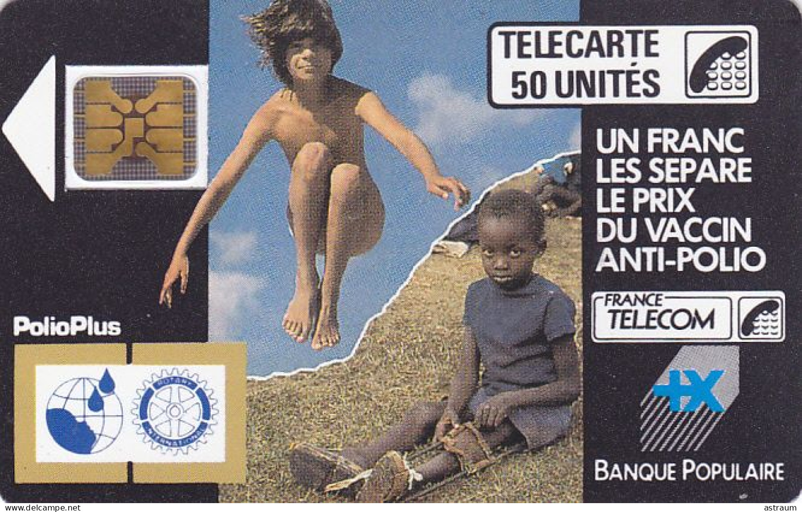 Telecarte Publique F27a Luxe - Polio+ - 50 U - Sc4on - 1988 - - 1988