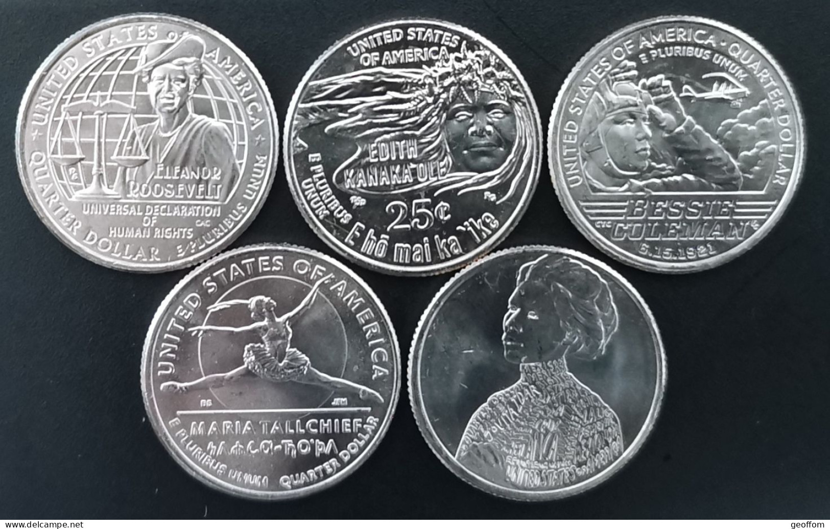 Série 5 Quarter Dollar USA Intégralité 2023 UNC Atelier D - Zonder Classificatie