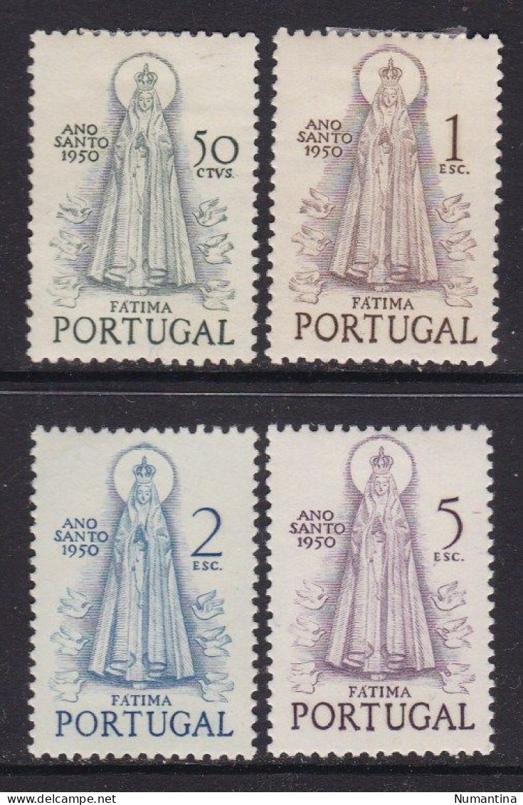 PORTUGAL - 1950 - YVERT 730/733 - Virgen Fatima - MH - Valor Catalogo 90 € - Nuevos