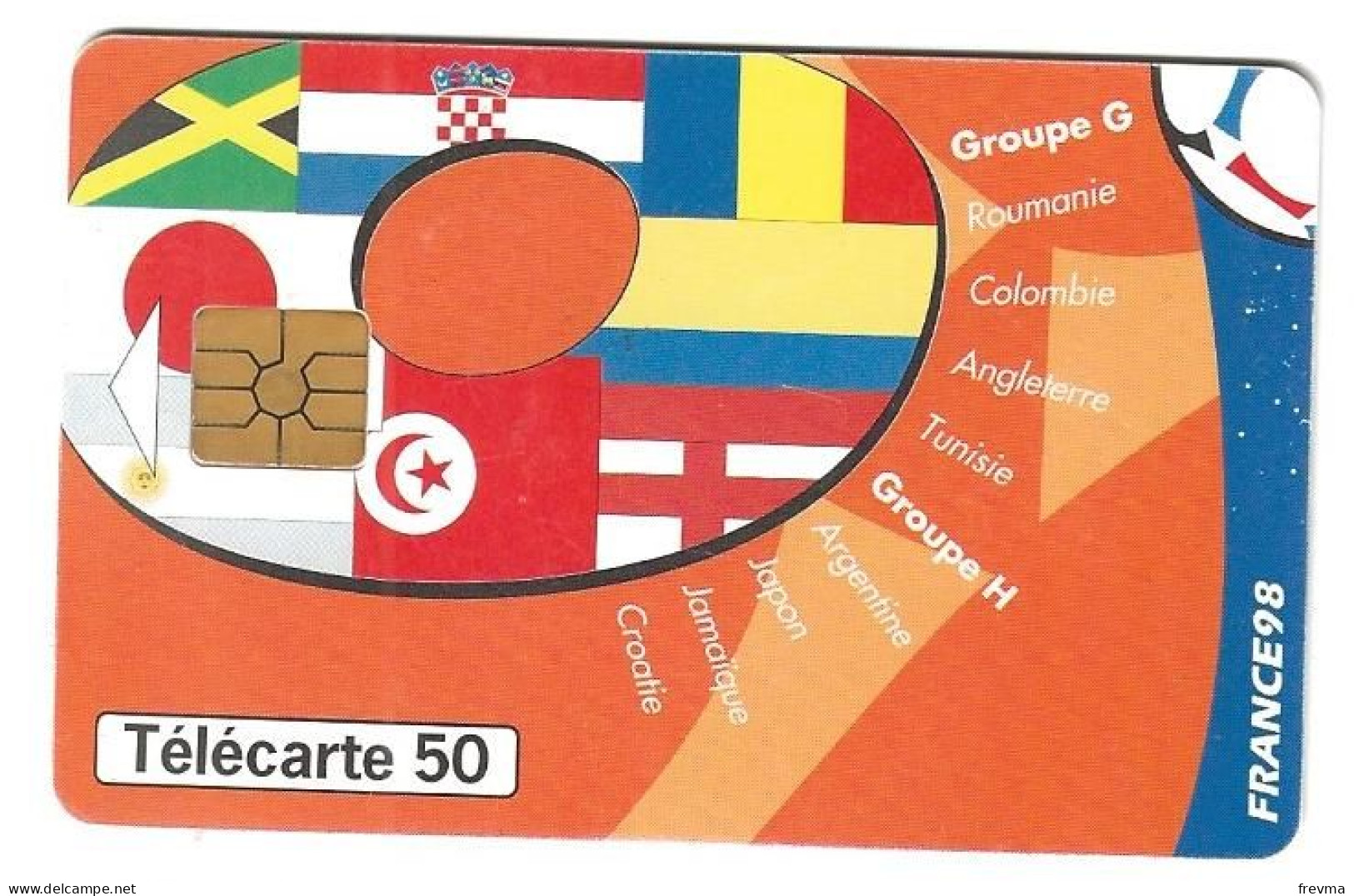 Telecarte F837 Groupe G 50 Unités Luxe GEM 2 - 1998