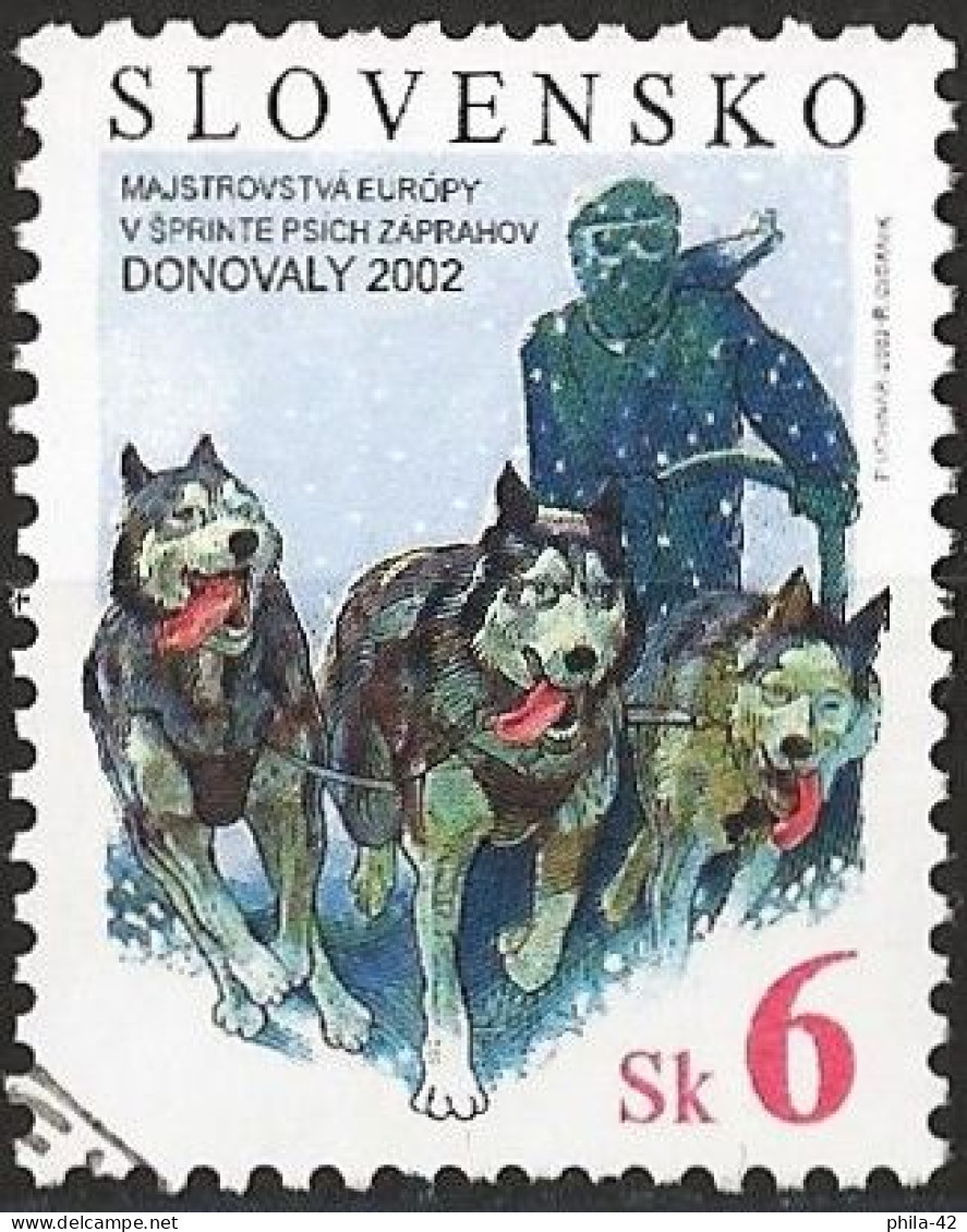 Slovakia 2002 - Mi 417 - YT 362 ( European Dog Sled Championship ) - Usados