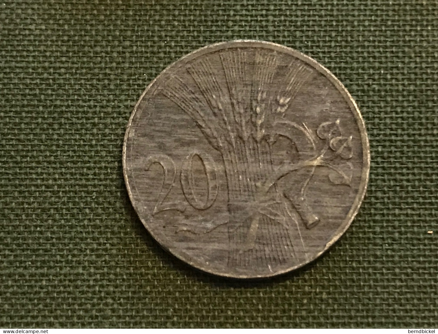 Münze Münzen Umlaufmünze Böhmen Und Mähren 20 Heller 1941 - Military Coin Minting - WWII