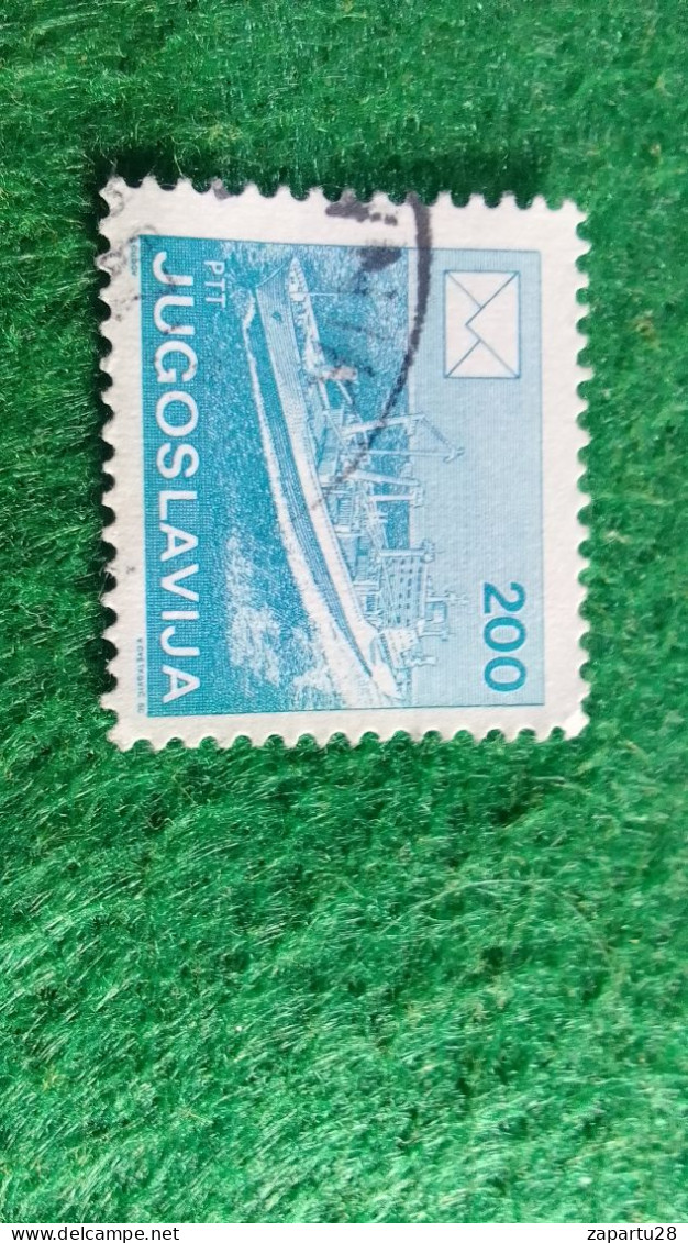 YOGUSLAVYA --1980-89     200  DİN       USED - Used Stamps