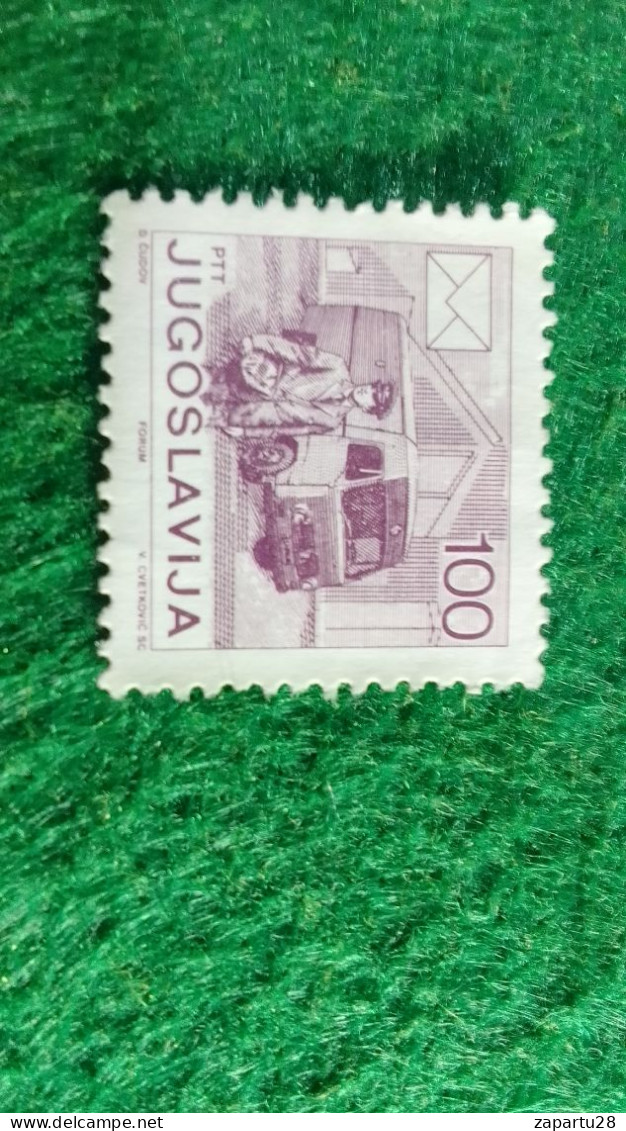 YOGUSLAVYA --1980-89     100  DİN       USED - Used Stamps