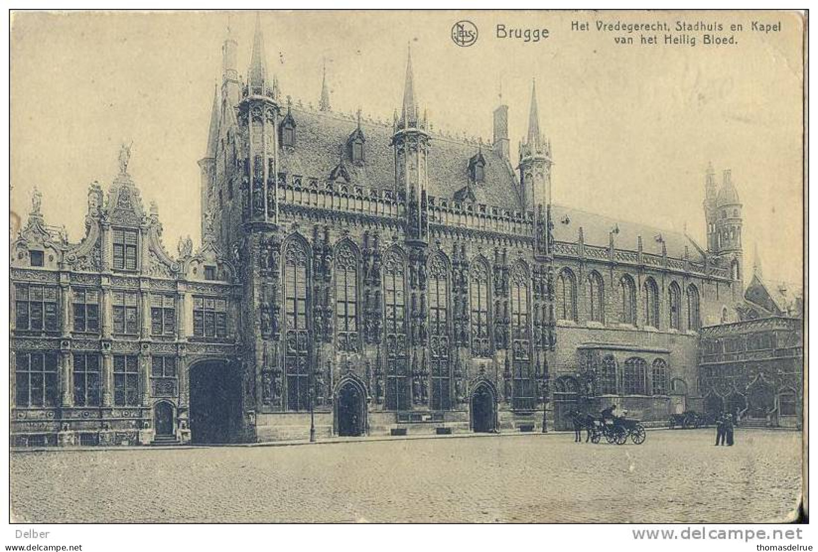 _R872 :Bruges: Vredegerecht....verstuurd: S.M. : 14*BRUGGE14*BUGES 16 XII 18: Postagentschap Als Noodstempel > Bruxelles - Fortune Cancels (1919)