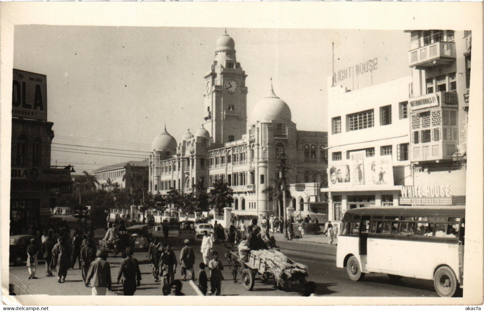 PC PAKISTAN KARACHI MUNICIPAL OFFICE REAL PHOTO POSTCARD (a50252) - Pakistan