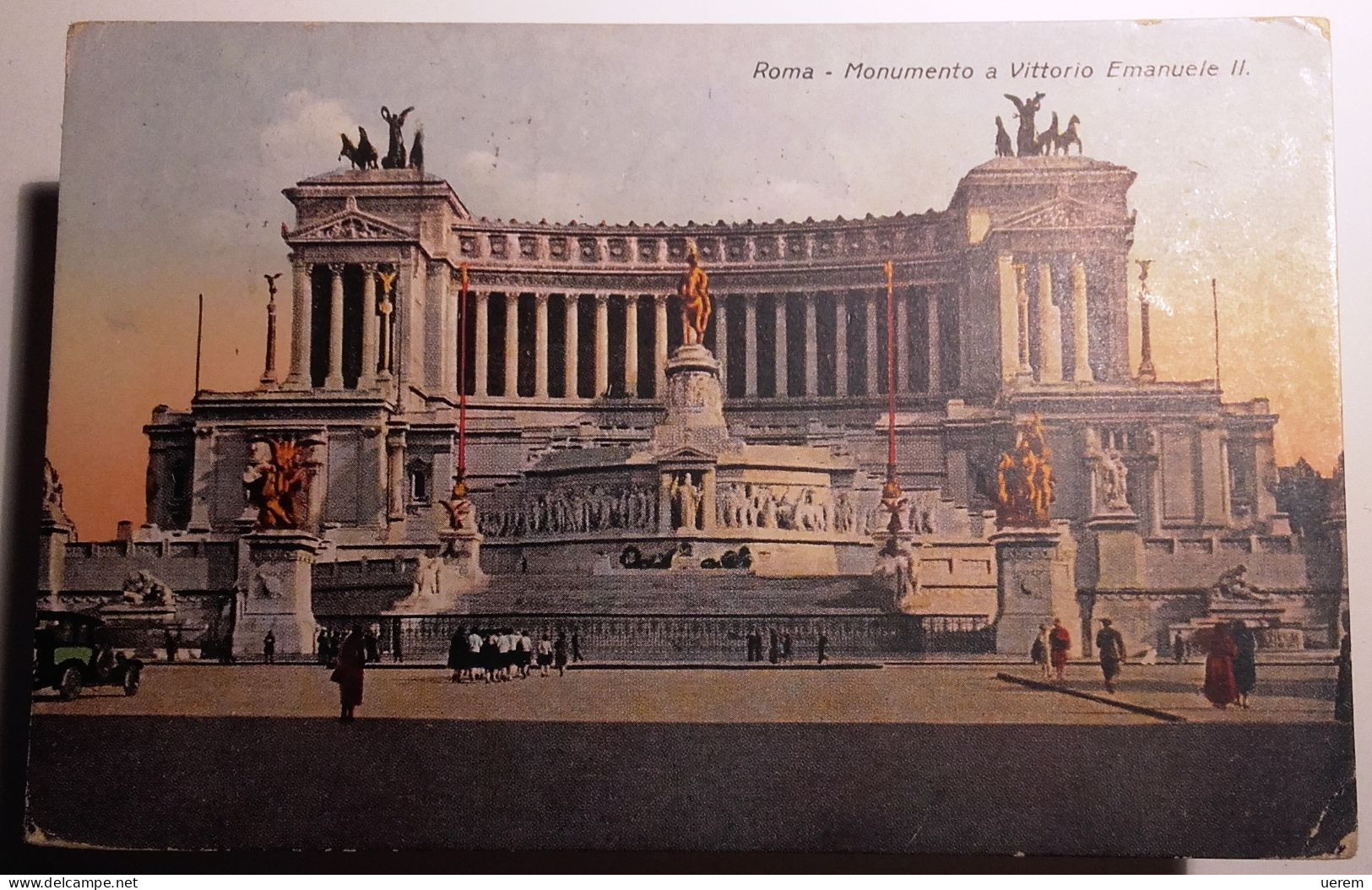 LAZIO ROMA CITTÀ MONUMENTO A VITTORIO EMANUELE II  FORMATO Piccolo Viaggiata 1939 Condizioni Buone - Altare Della Patria