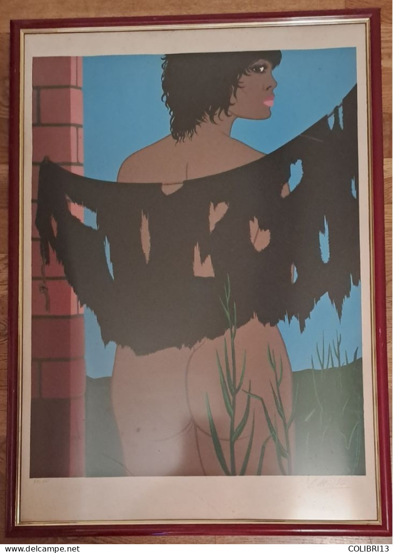 LITHOGRAPHIE LABISSE Numérotée 51/161 Femme Nue Noire SIGNEE - Contemporary Art