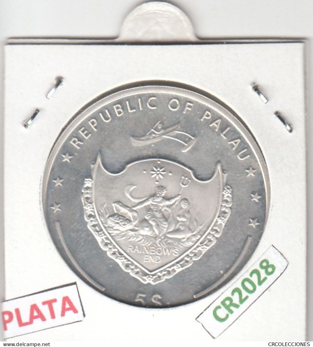 CR2028 MONEDA PALAU 5 DOLARES 2010 PLATA - Palau