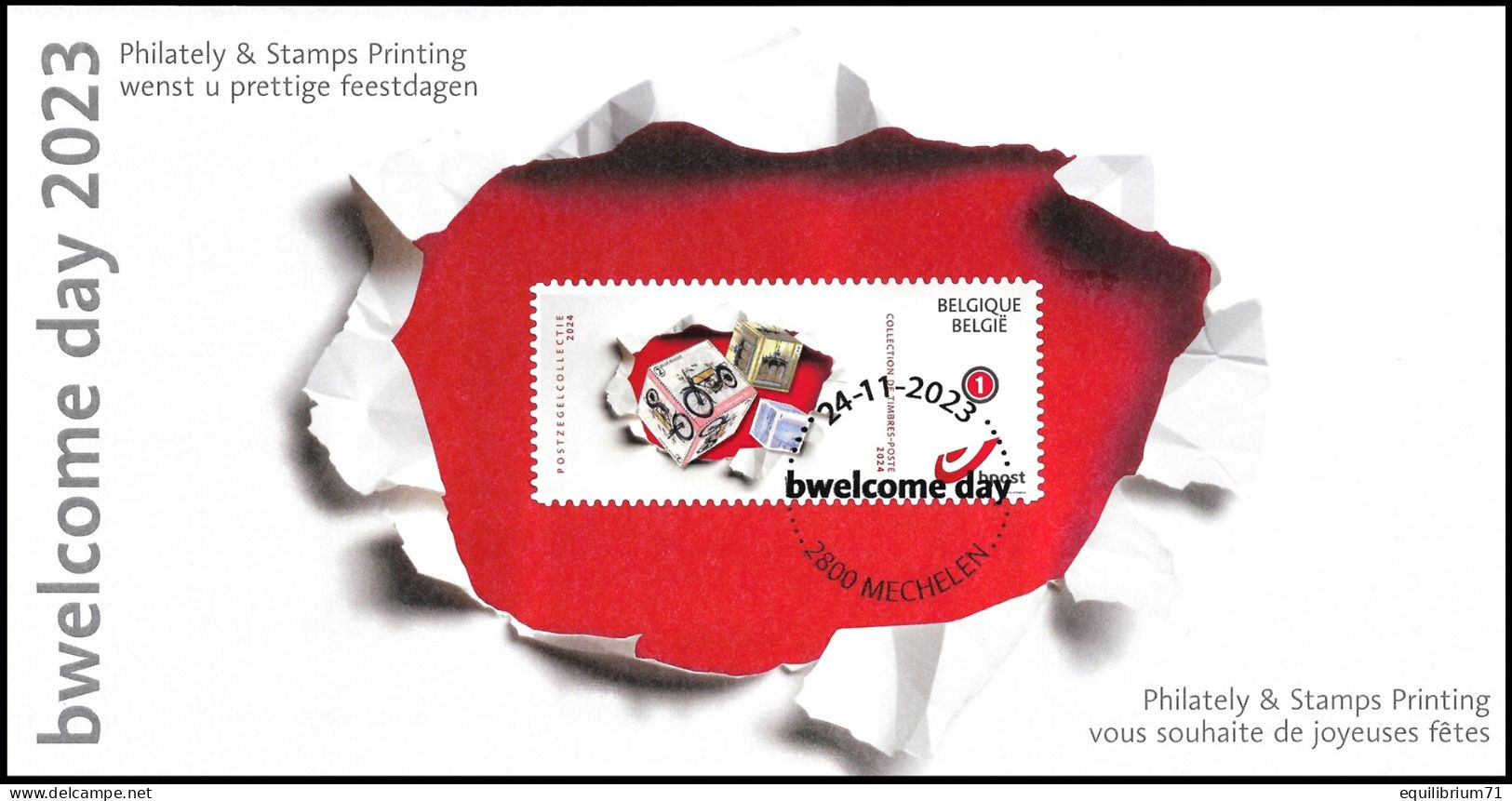 DUOSTAMP/MYSTAMP° - Event Card Bpost - Bwelkome Day 2023 - Briefe U. Dokumente