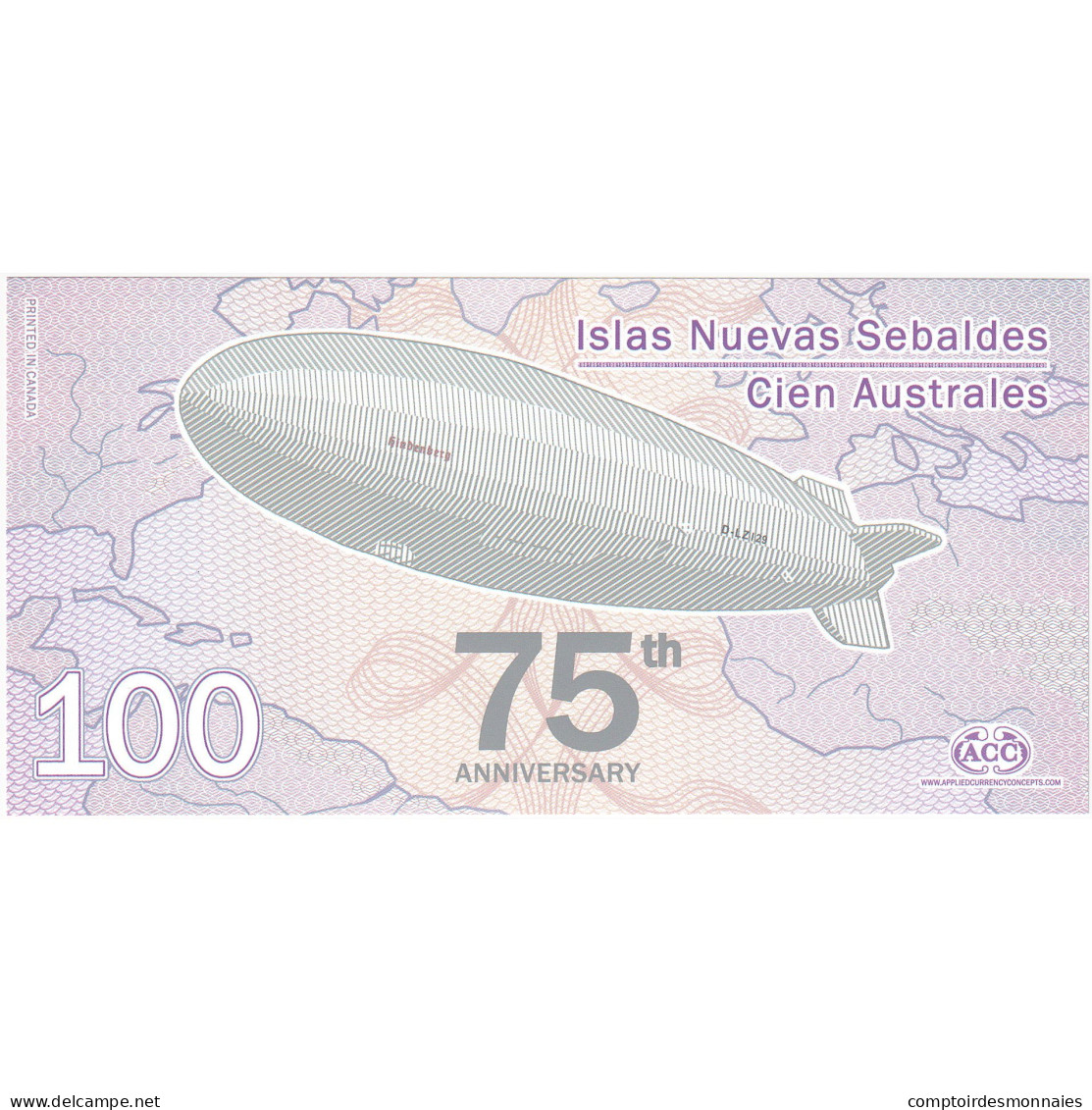 Billet, United Kingdom , 100 Australes, 2012, NEW JASON ISLAND, NEUF - [ 8] Fakes & Specimens