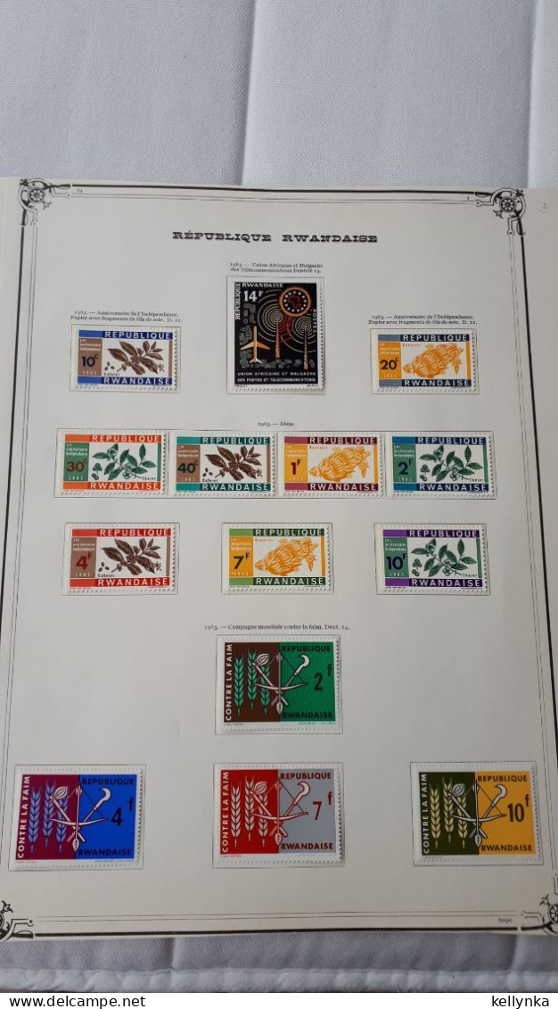 Rwanda - Accumulation Entre 1962 & 1967 - MNH & MH (11 Photos) - Collections