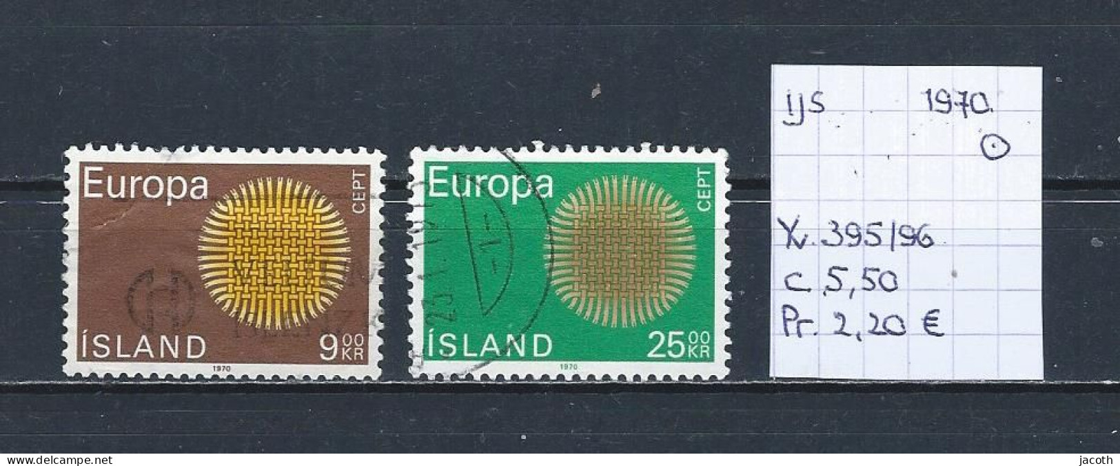 (TJ) IJsland 1970 - YT 395/96 (gest./obl./used) - Gebruikt