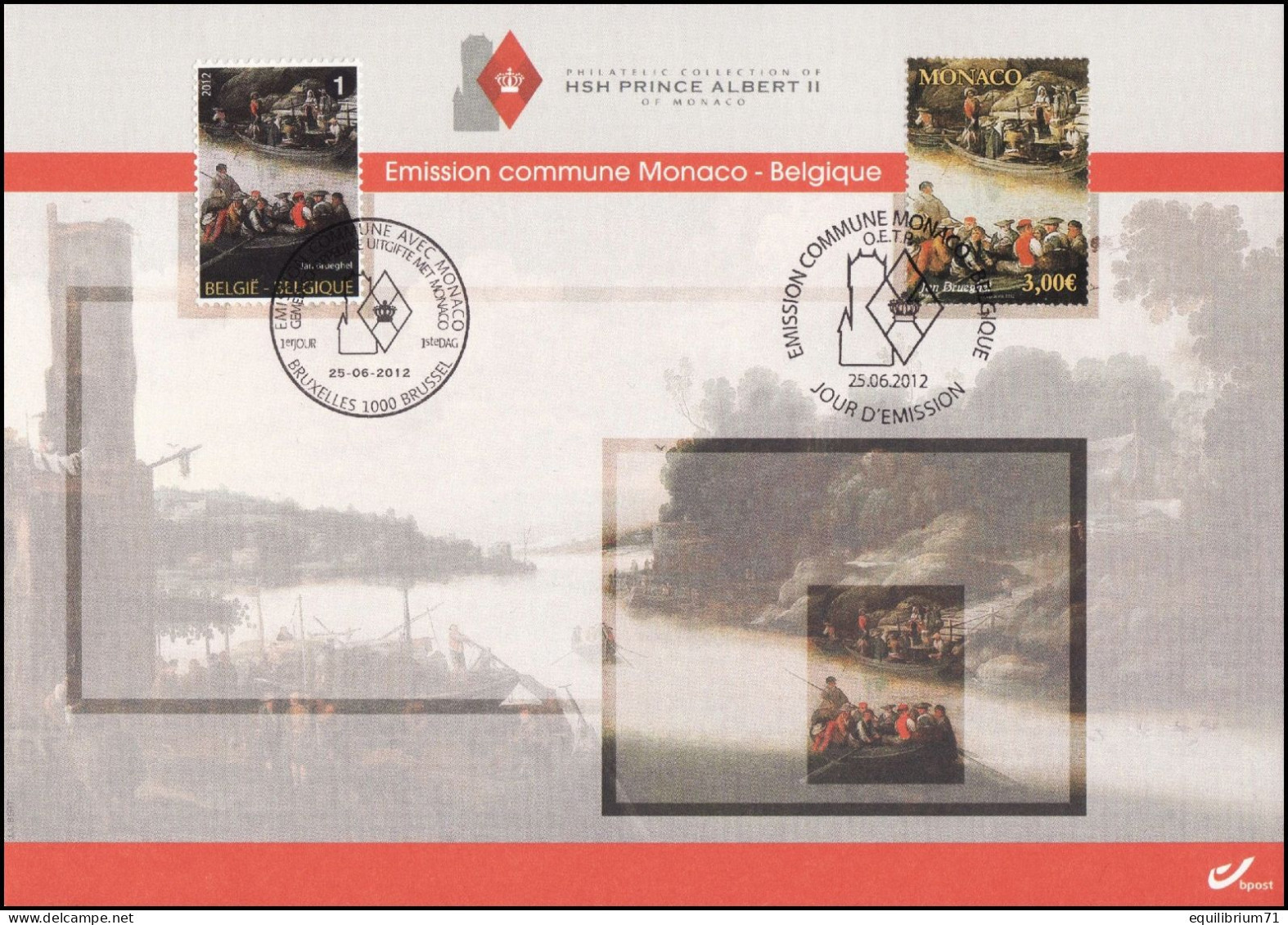 4254° CS/HK - Collection De S.A.S. Albert II - Émission Commune Avec Monaco / Gemenschappelijke Uitgifte Met Monaco - Cartes Souvenir – Emissions Communes [HK]