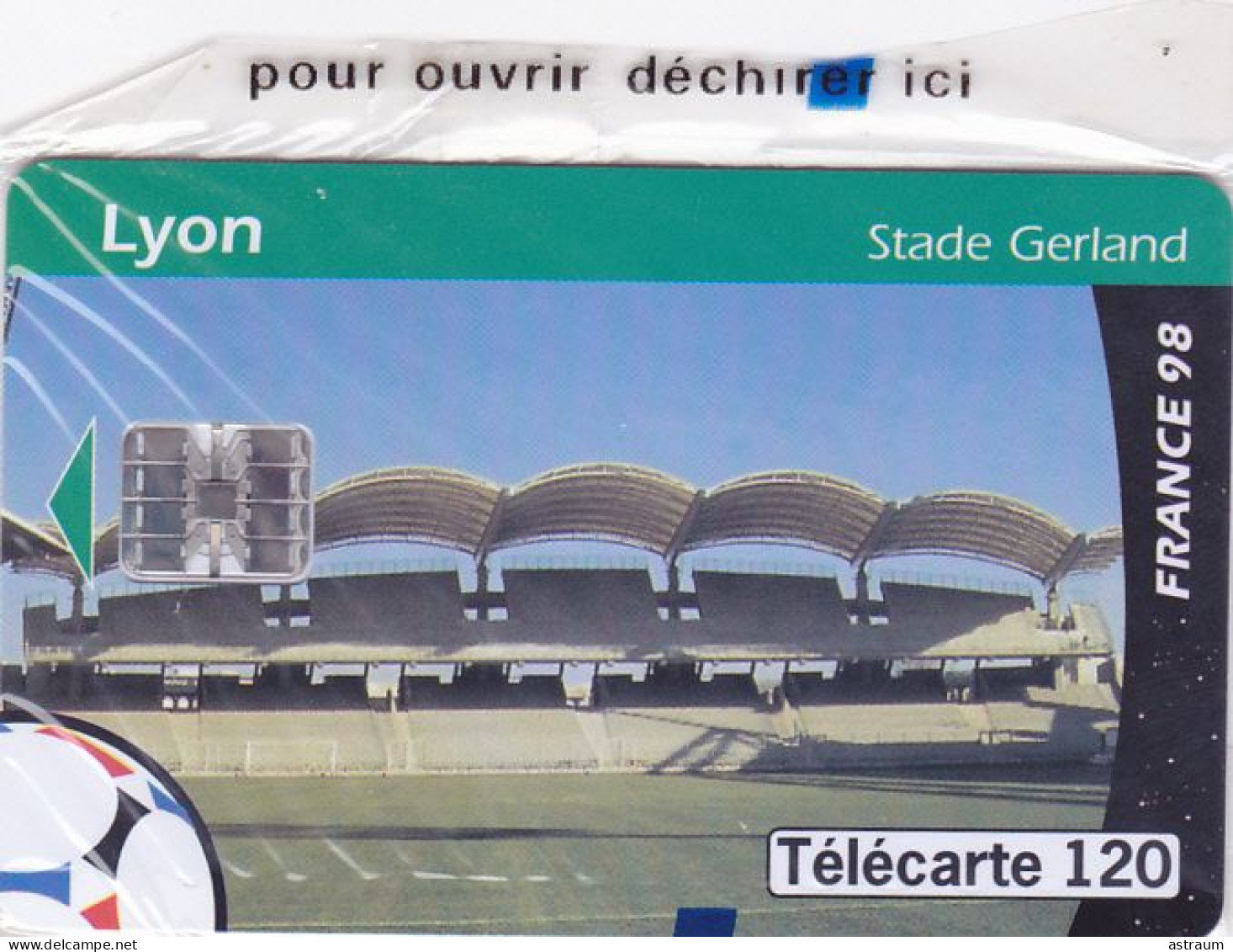 Telecarte Publique F875 NSB - Lyon Stade Gerland - 120 U - Sc7 - 1998 - 1998