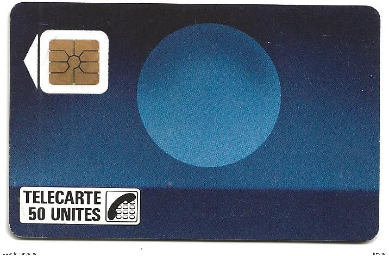 Telecarte F29 Soleil Bleu 50 Unités Luxe SO2 - 1988