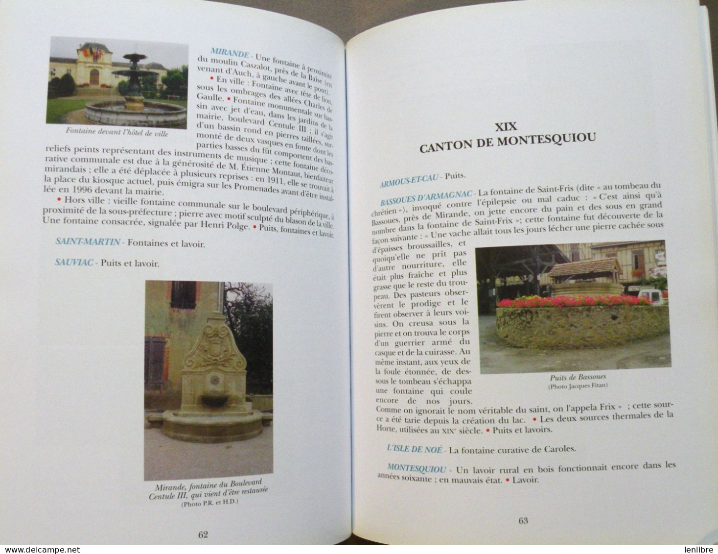 LAVOIRS-PUITS-SOURCES-FONTAINES. Les Monuments Hydriques En Gascogne Gersoise. 2001. - Midi-Pyrénées
