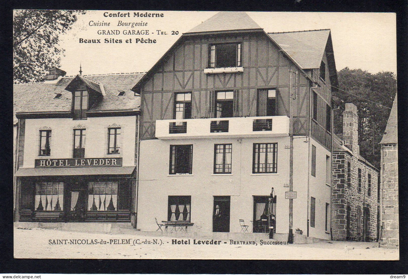 22 SAINT NICOLAS DU PELEM - Hotel Leveder - Saint-Nicolas-du-Pélem