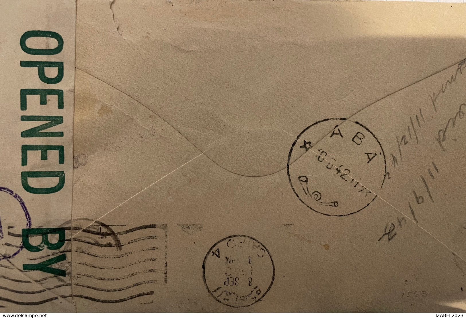 Lettre Censurée Du Congo B.v.Pennsylvanie. Passage Par Le Caire - Lettres & Documents