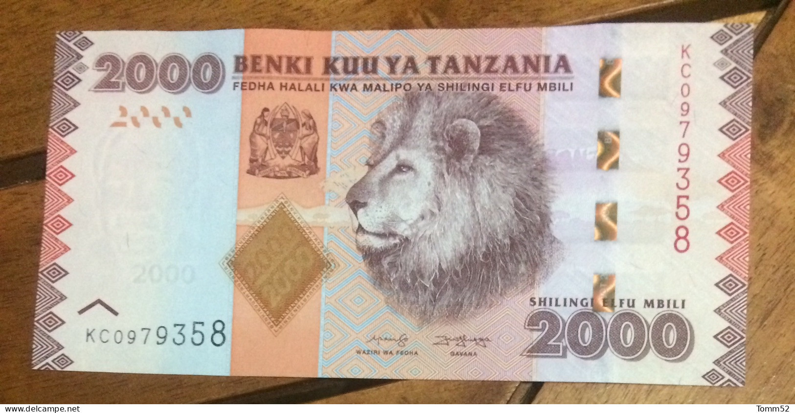 TANZANIA 2000 Shilling UNC/ New Edition - Tansania