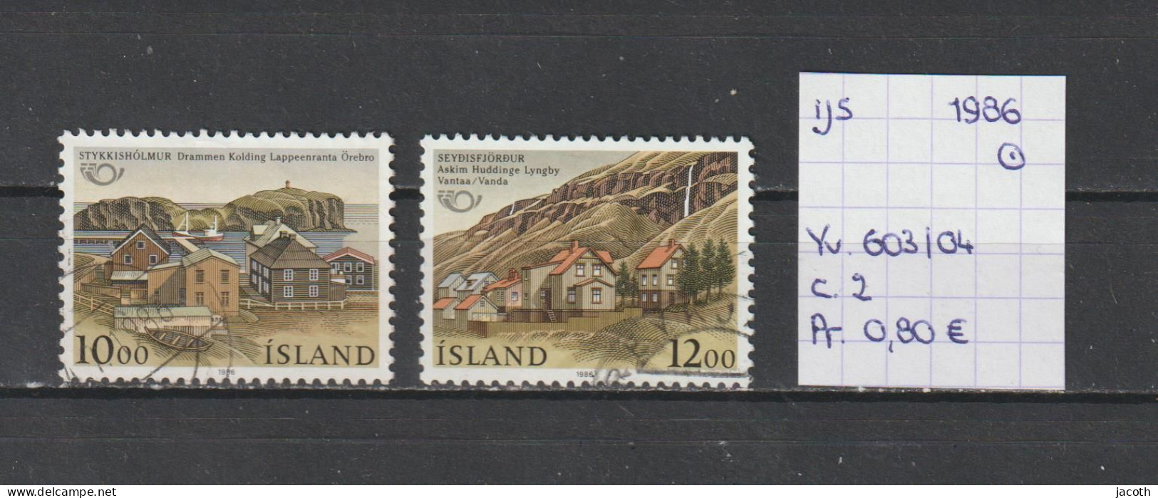 (TJ) IJsland 1986 - YT 603/04 (gest./obl./used) - Used Stamps