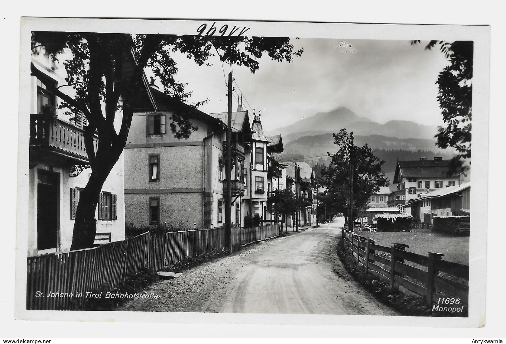 St. Johann In Tirol Bahnhofstrasse Ca.1930y. Postkarten Muster ?  H696 - St. Johann In Tirol