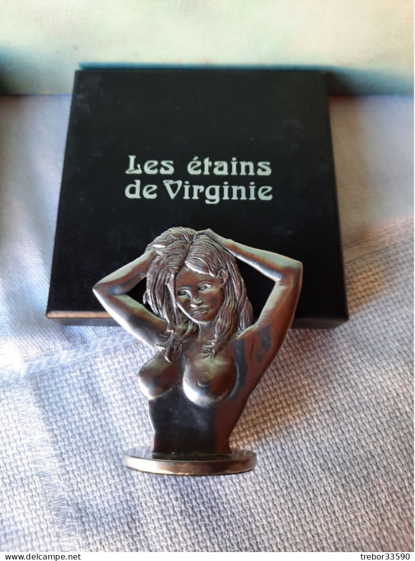 RARE Etain De Virginie ESPE N° 32 Sur 50  BD Montalivet 2011 - Statues - Metal