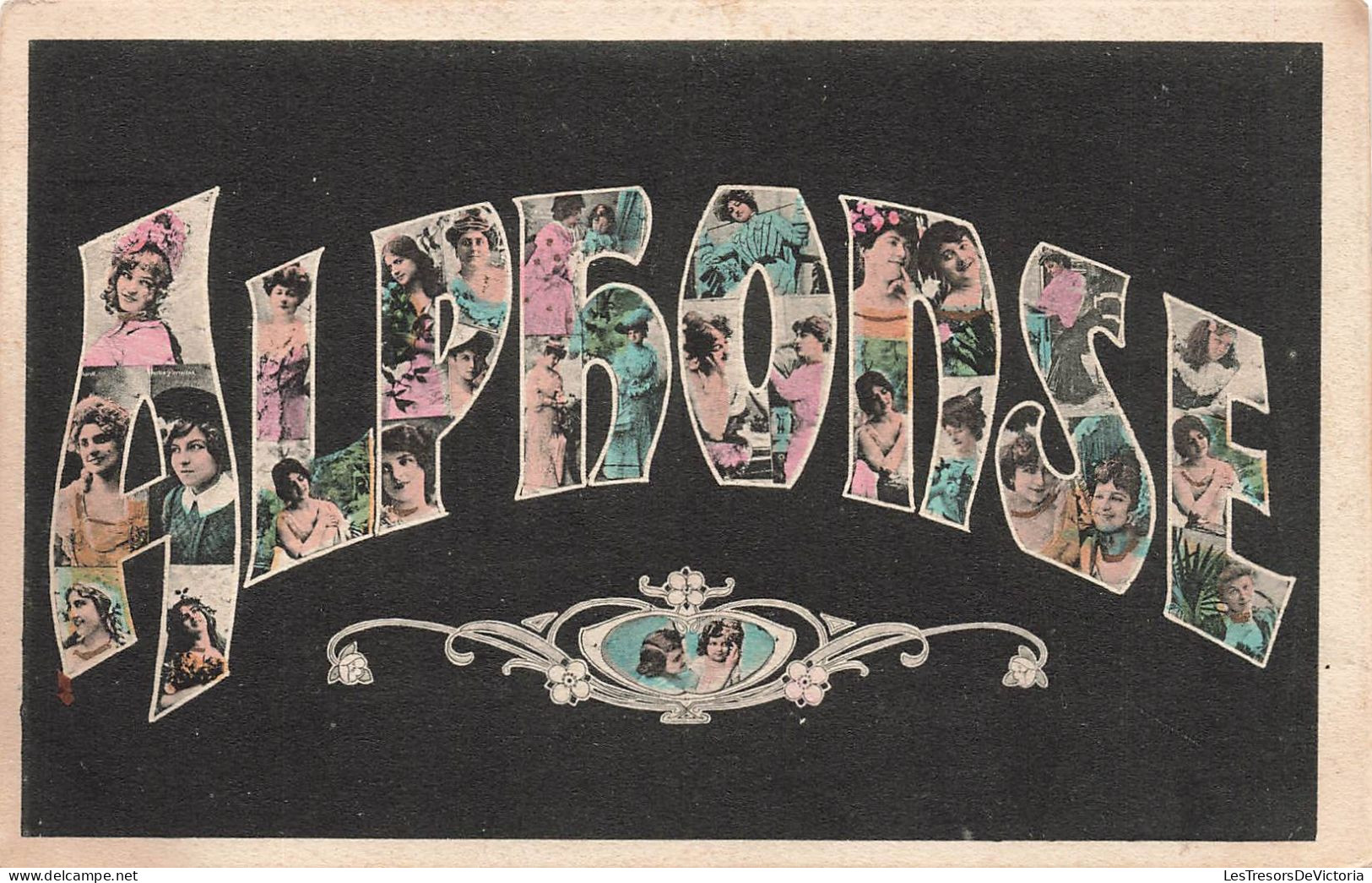 FANTAISIES - Alphonse - Femmes - Multi-vues - Carte Postale Ancienne - Autres & Non Classés