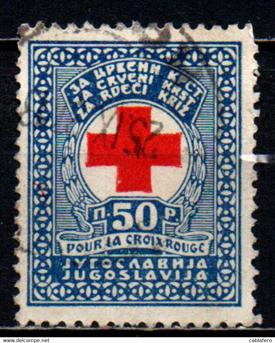 JUGOSLAVIA - 1933 - Red Cross Emblem - USATO - Oblitérés