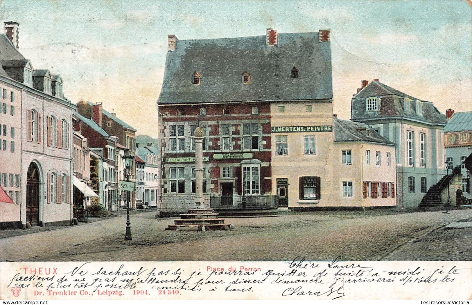 BELGIQUE - Theux - Place Du Perron - Carte Postale Ancienne - Theux