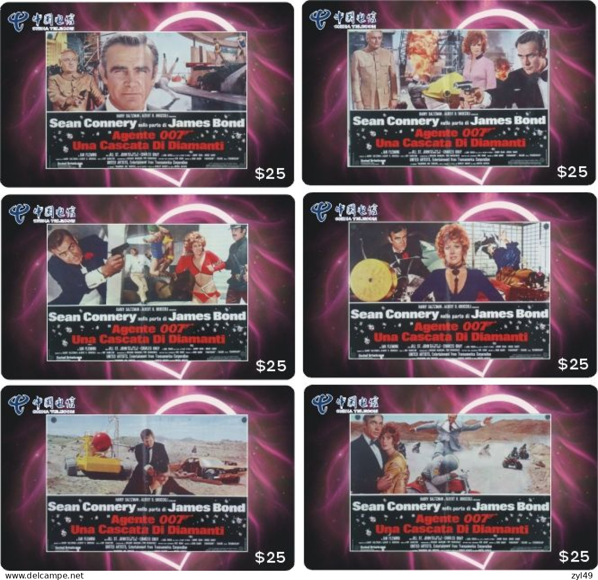 M13005 China phone cards James Bond 007 140pcs