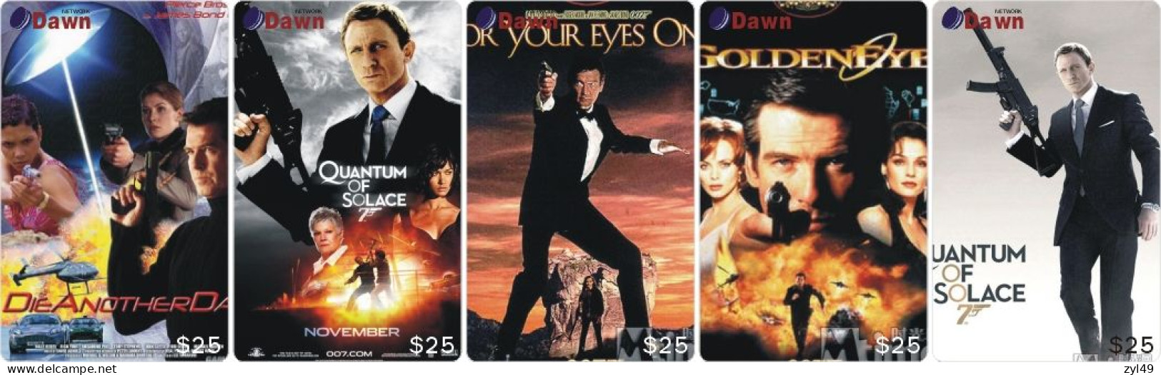 M13010 China Phone Cards James Bond 007 80pcs - Cinema