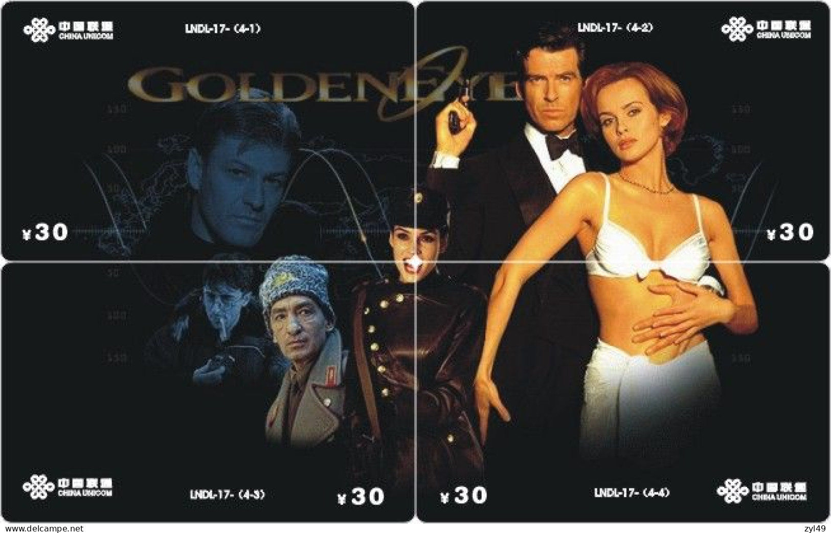 M13019 China phone cards James Bond 007 puzzle 144pcs