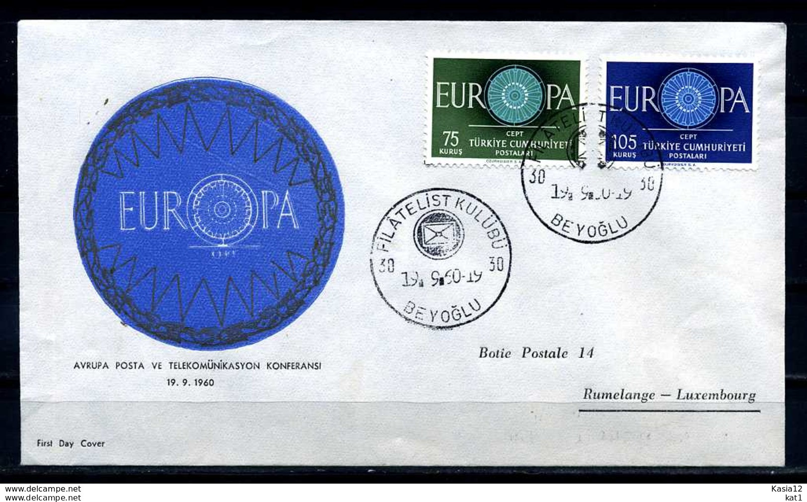 F1398)Türkei FDC 1774/5 Cept - FDC