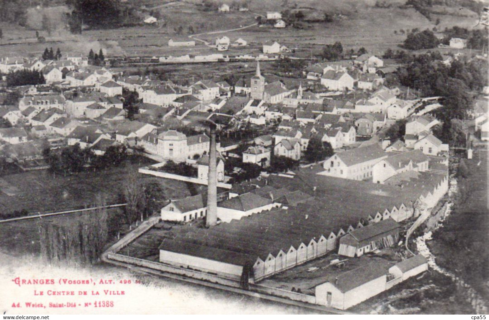 GRANGES  -  Le Centre De La Ville   -  Usine - Granges Sur Vologne