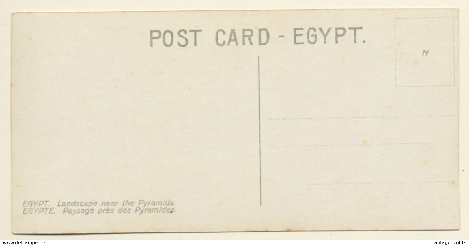 Egypt: Landscape Near The Pyramids (Vintage RPPC ~1910s/1920s) - Pyramiden