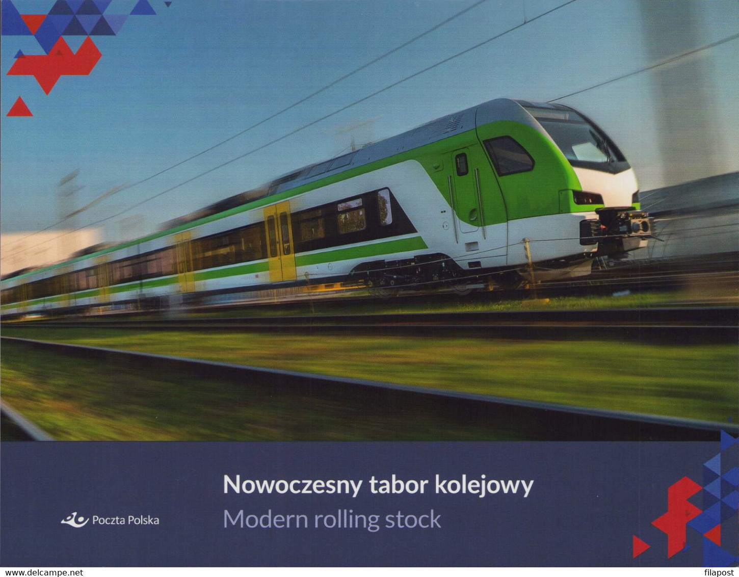Poland 2021 Modern Rolling Stock, Train Full Set Mini Sheet Unperforated Version, Tab Folder MNH** New! Low Circulation - Cuadernillos