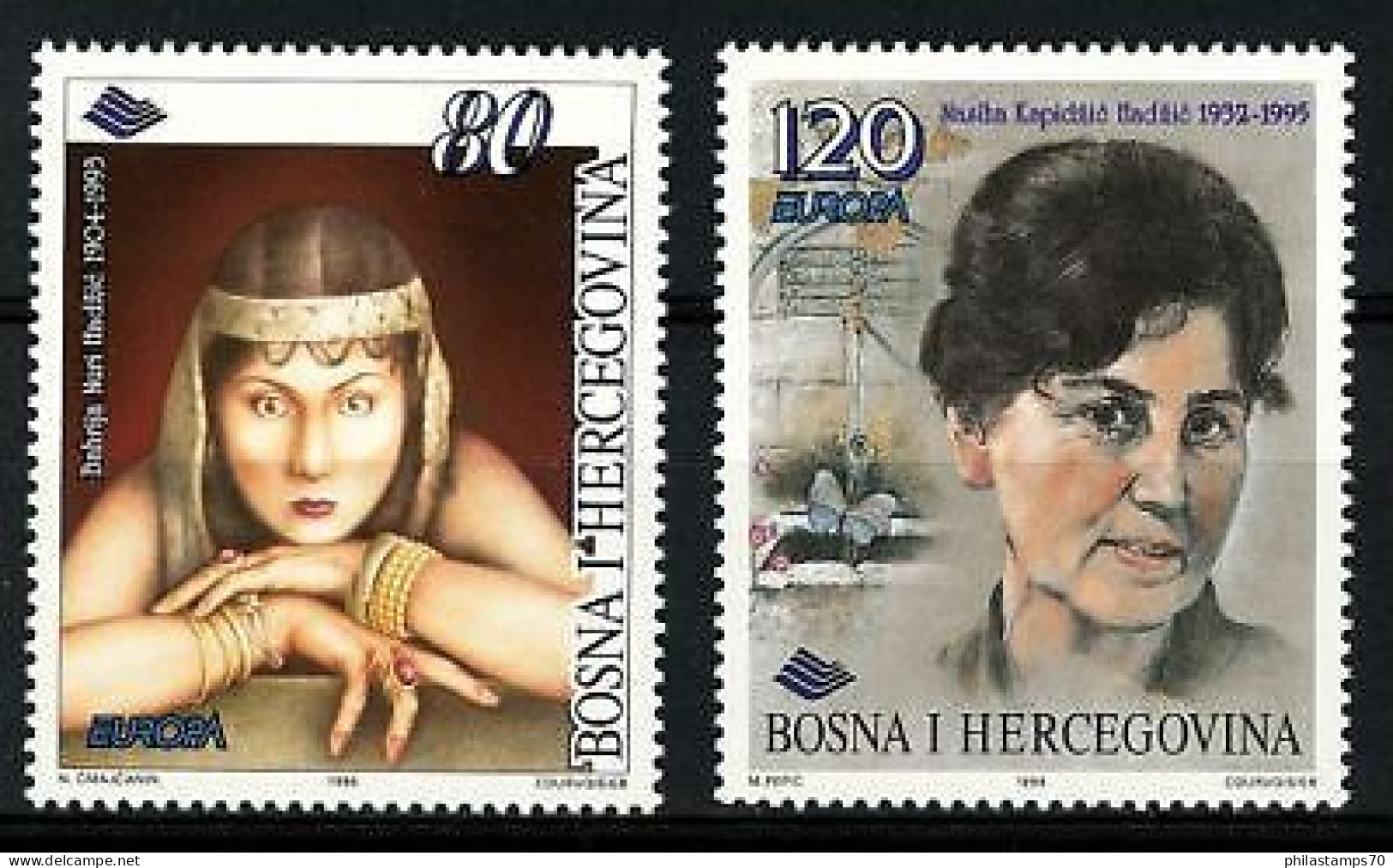 EUROPA CEPT 1996 BOSNIA HERZEGOVINA SERIE COMPLETA SET COMPLETE MNH** - 1996